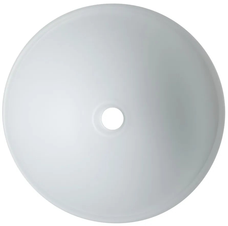 Sapho Sapho, TELICA sklenené gravírované umývadlo, priemer 42 cm, biela, TY181W