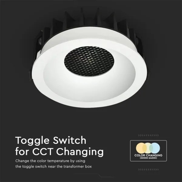 LED Podhľadové svietidlo LED/24W/230V 3000/4000/6400K ø 13,5 cm biela