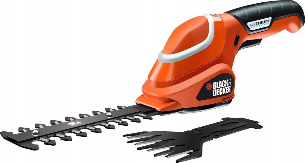 Akumulátorové nožnice na trávu a živý plot 7V/1.3Ah Black+Decker GSL700-QW