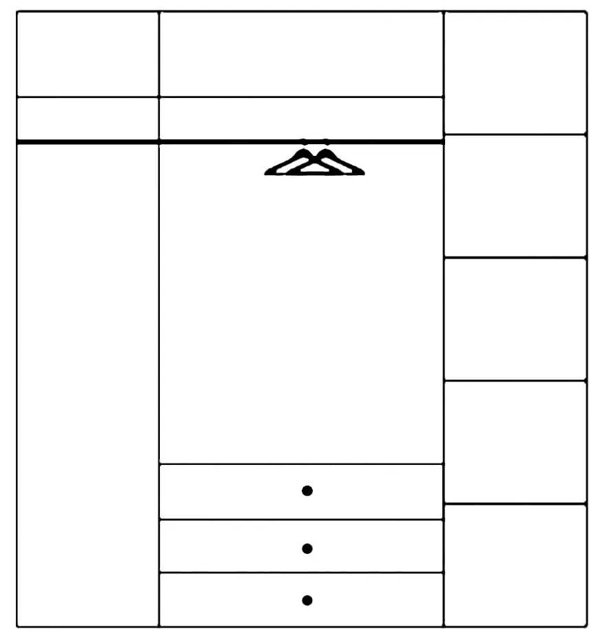 Šatní skříň Milo 02 187 cm dub sonoma/bílá