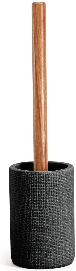 BISK Erga Craft, toaletná WC kefa na postavenie, čierna matná, ERG-08572
