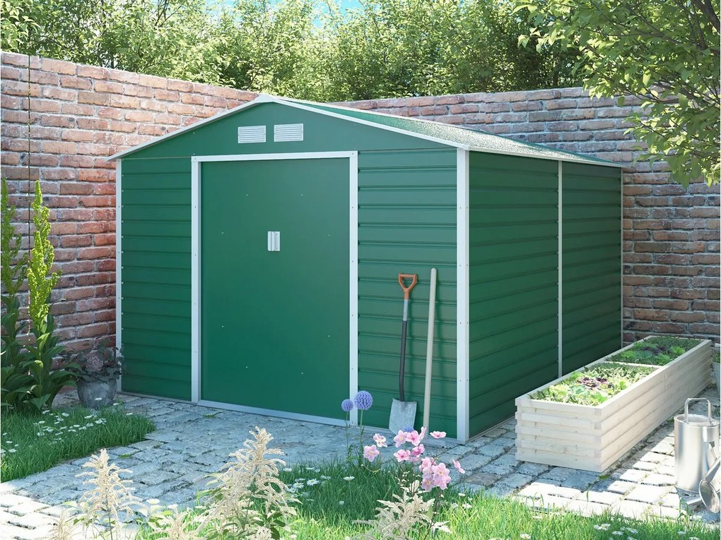 Záhradný domček G21 GAH 884 - 277 x 319 cm, zelený 63900569