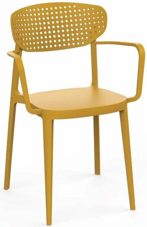 Kreslo AIRE ARMCHAIR, horčicovo žlté