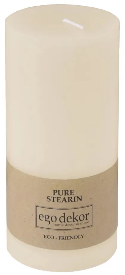 Smotanovobiela sviečka Eco candles by Ego dekor Friendly, doba horenia 50 h