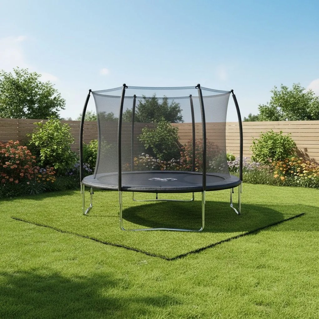 Gumová trávniková dlaždica ASLON 40 x 40 cm, Charcoal Grey