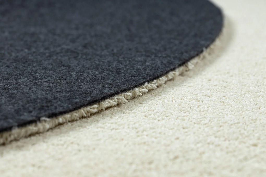 Moderný okrúhly koberec LATIO 71351056, prateľný, krémový