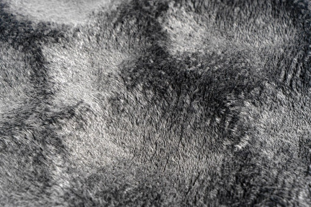 Kusový koberec Diamond Cut 800 Anthrazit kruh, 200x200 (priemer) kruh, čierna, obývacia izba, Obsession