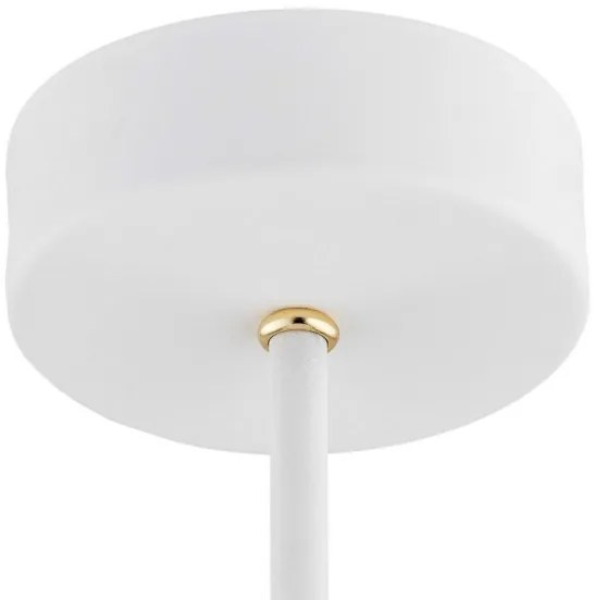 Argon 2117 - Luster na tyči CHARLOTTE 5xE27/15W/230V biela/zlatá