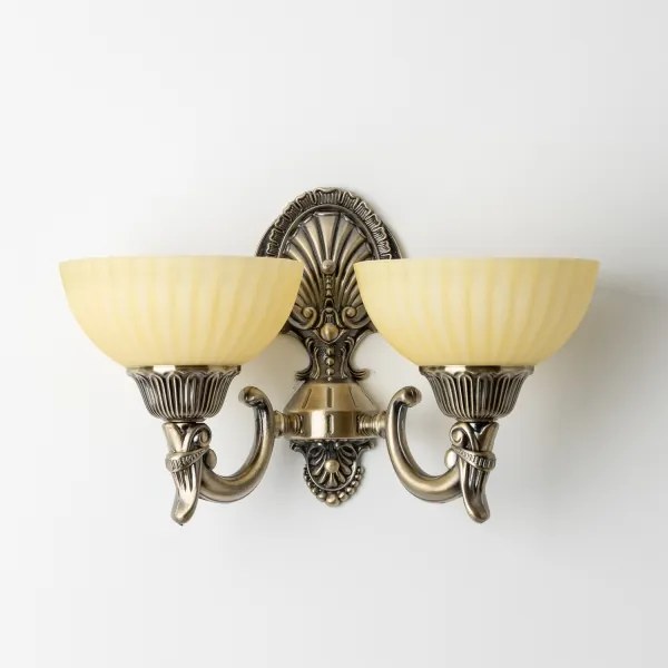 Brilagi - Nástenná lampa CLASSIC 2xE27/60W/230V mosadz