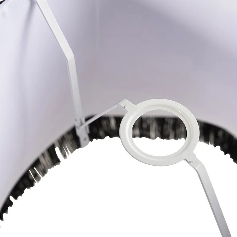 Hodvábny tienidlo čierny so sivou 45 cm - Granny