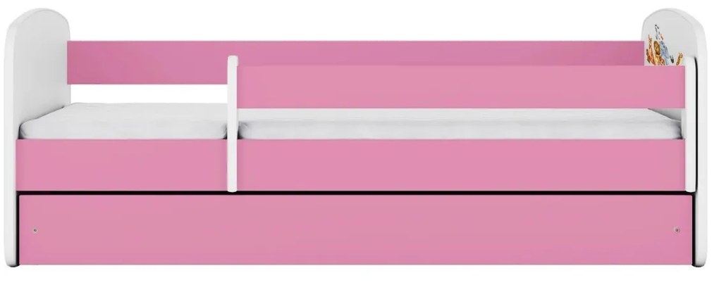 Detská postieľka Babydreams zvieratká ružová