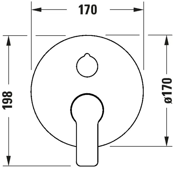 Duravit DC5210012010-Vaňová batéria pre podomietkovú inštaláciu D-CODE, lesklý chróm