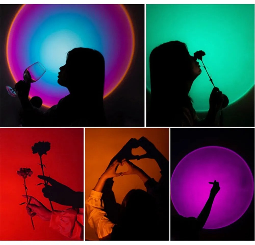 DexXer Viacfarebná LED lampa s diaľkovým ovládaním - RGB