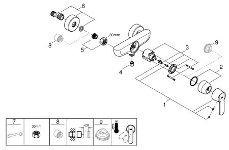 GROHE 32888000 - Sprchová batéria GET DN 15 lesklý chróm