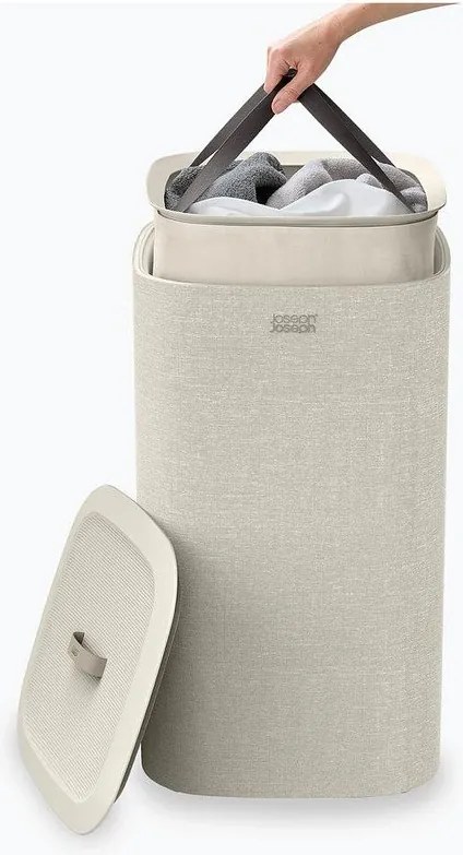 Béžový látkový kôš na bielizeň 60 l Tota One – Joseph Joseph