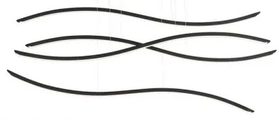 Azzardo AZ2912 - LED Stmievateľný luster na lanku WAVES 4xLED/70W/230V