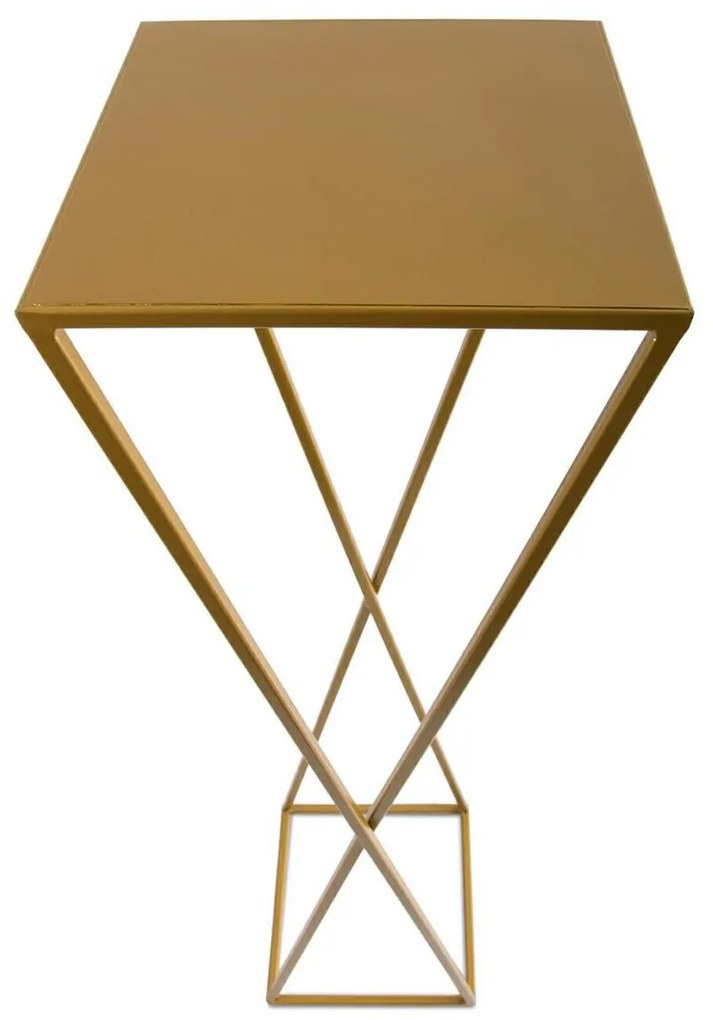 STOJAN NA KVETINÁČ LOFT5 100X24X24 CM ZLATÁ