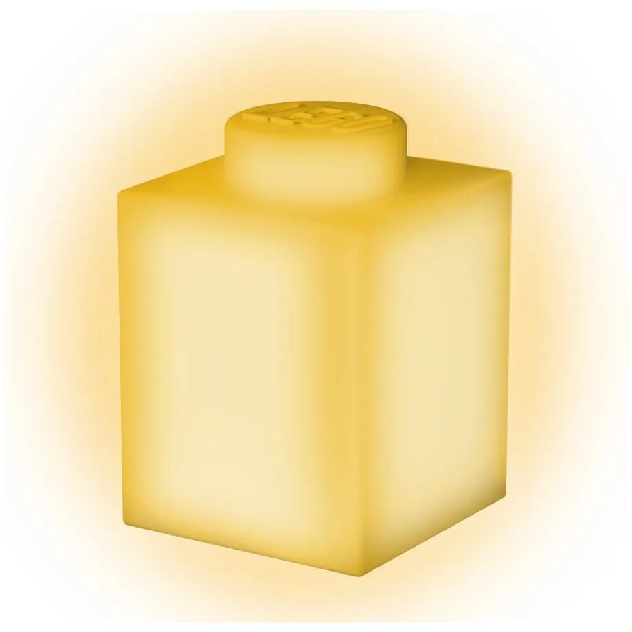 Žlté silikónové nočné svetielko LEGO® Classic Brick
