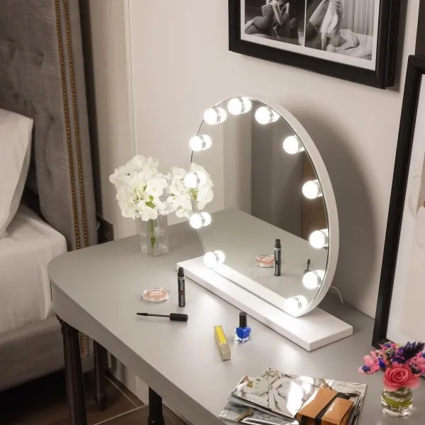 Brilagi - LED stmievateľné make-up zrkadlo HOLLYWOOD LED/12W/230V 3000-6500K