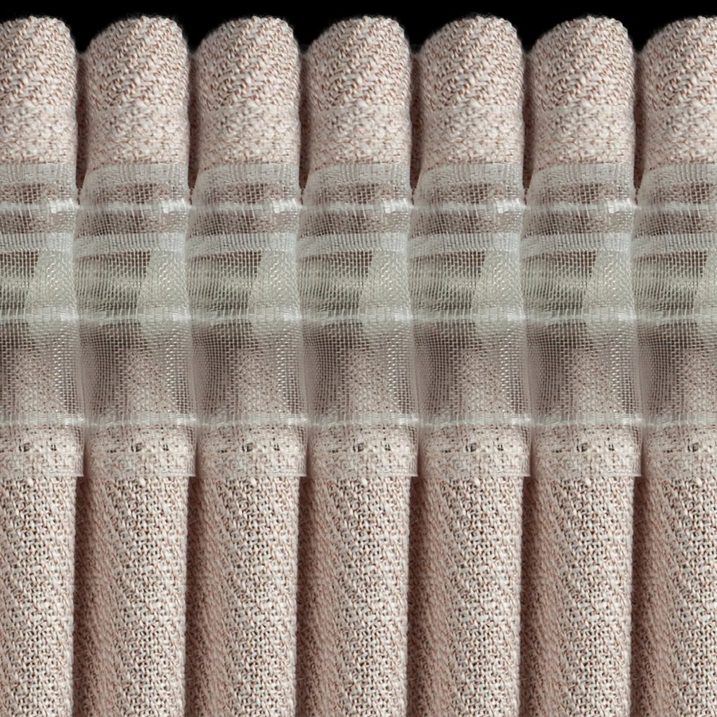 ZÁVES NA PÁSKE LEYA 140X270 CM BÉŽOVÁ