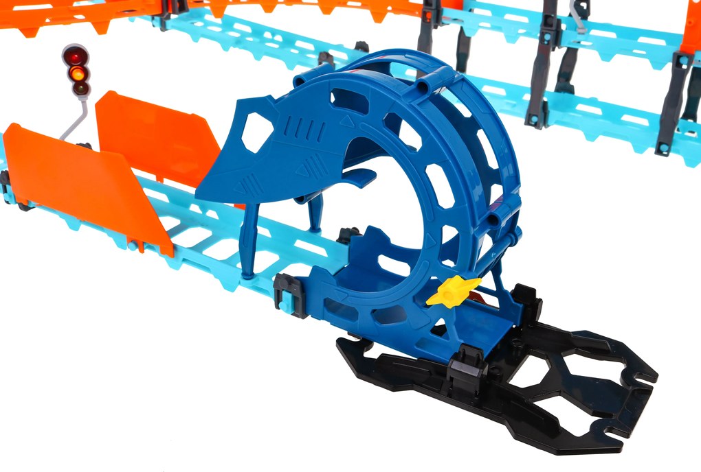 Ramiz Interaktívna pretekárska dráha s tunelom + obojstranné autíčko pre deti 3+ Zvuky Svetlá 80 el.