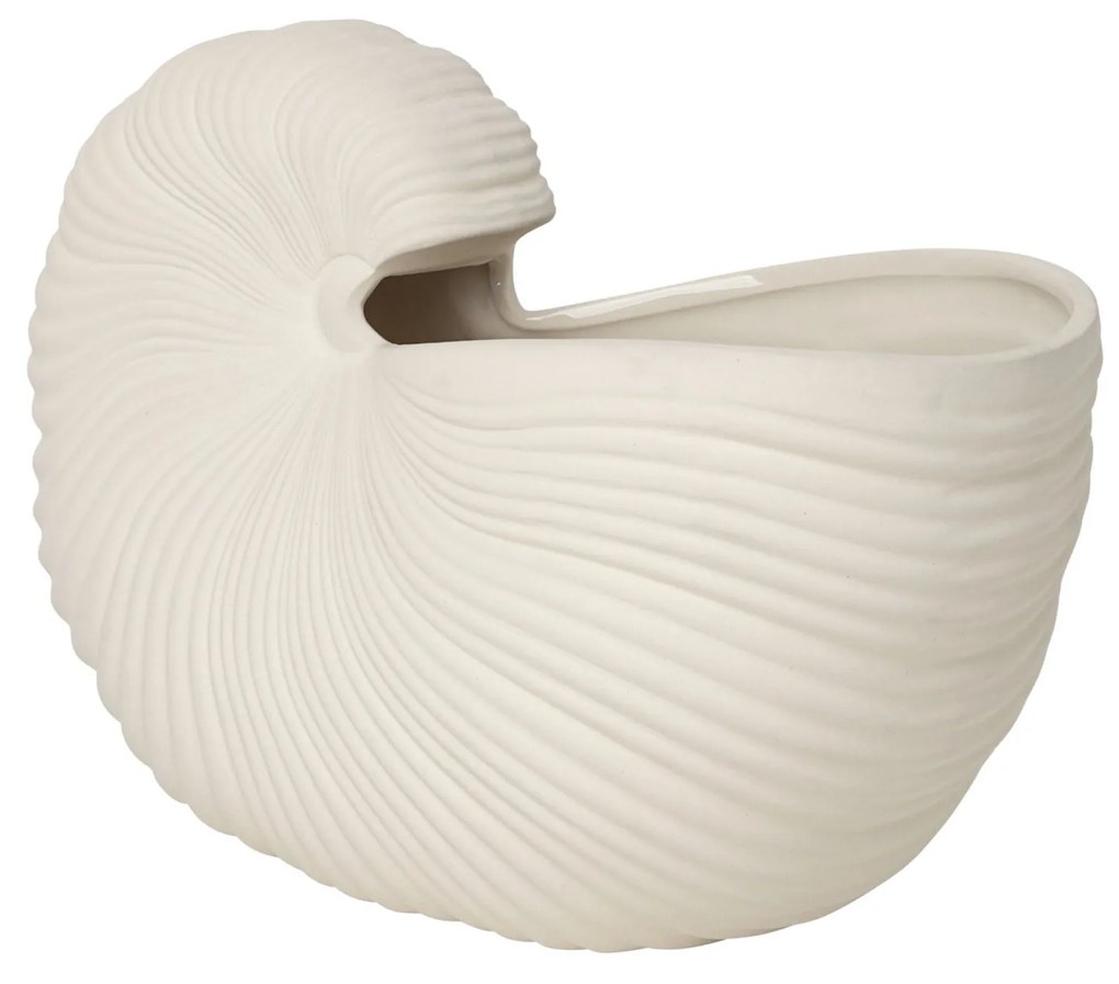 ferm LIVING Shell Pot kamenina 20x31x15 cm - 100232202