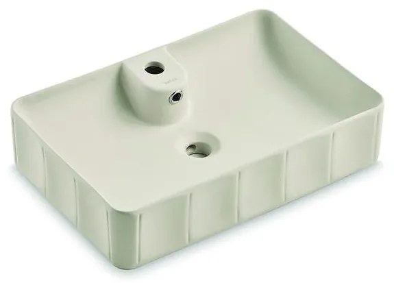 Bathco 4161 - Umývadlo na dosku CIRCUS 61x40,5 cm porcelán/béžová