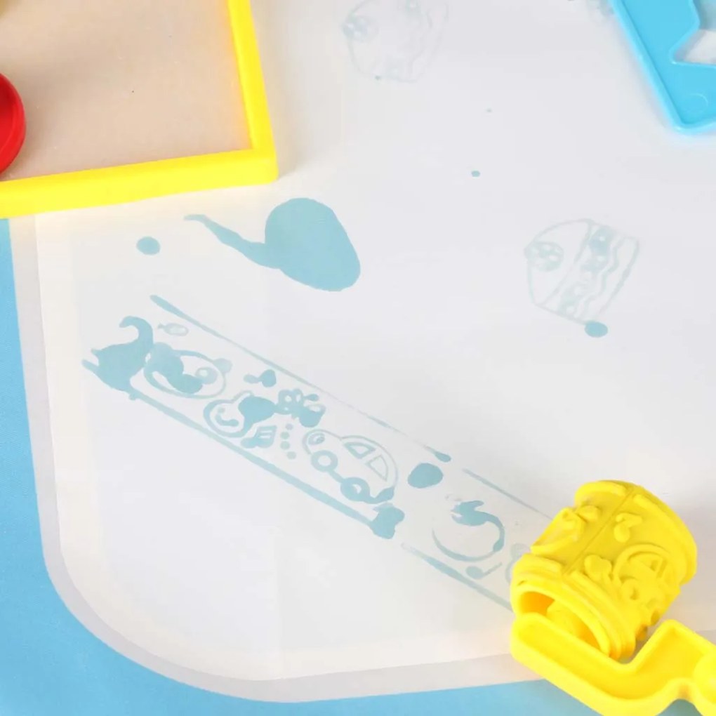 KIK Vodná maliarska podložka 100×80 cm – Abeceda, sada s vodovými fixkami, šablóny 3+