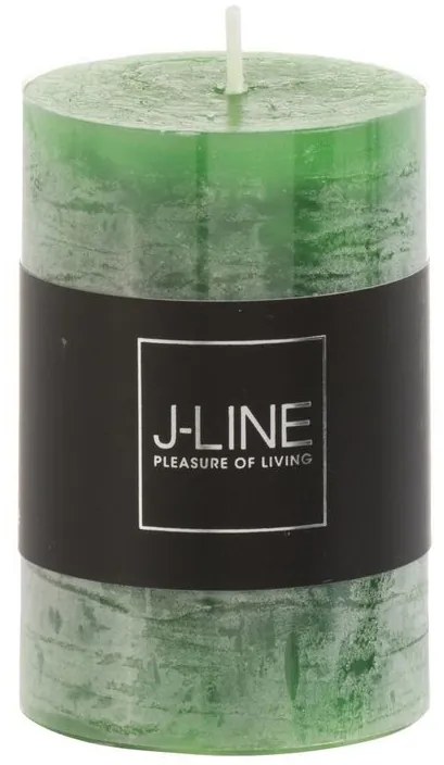 Svetlozelená valcová sviečka - Ø 5*8 cm