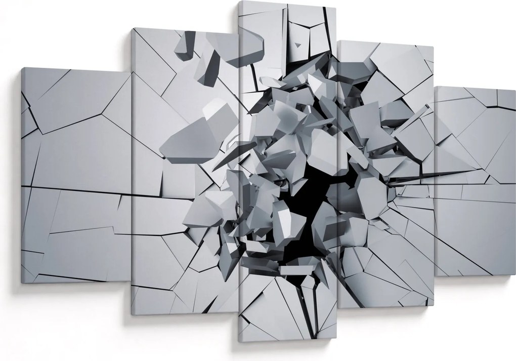 Obraz abstrakcie 3D (150x105 cm)