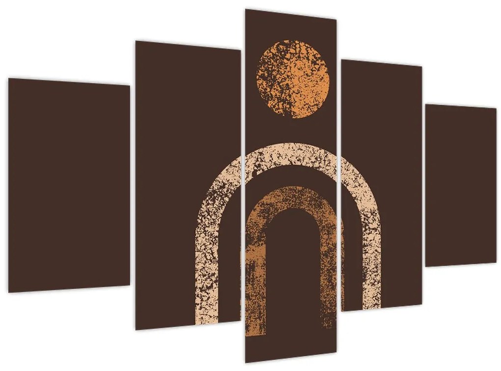 Obraz - Oranžové oblúky N⁰1 (150x105 cm)
