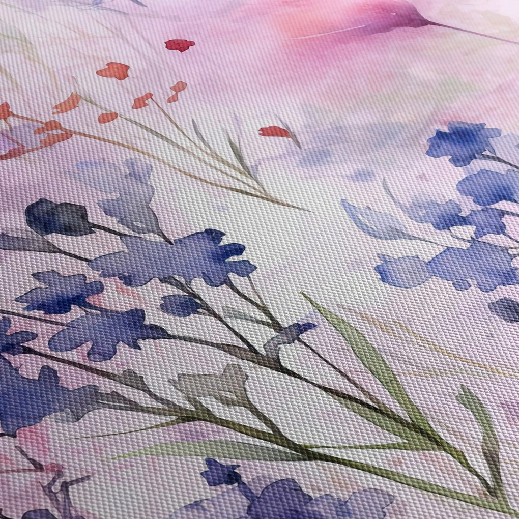 Obraz - Akvarelová lúka (120x50 cm)