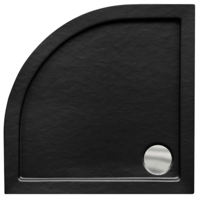 Rohová Vanička Aron 80/80 stone effect čierna