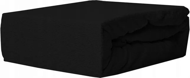 EmaHome - Froté prostěradlo 120x200 cm černá 304