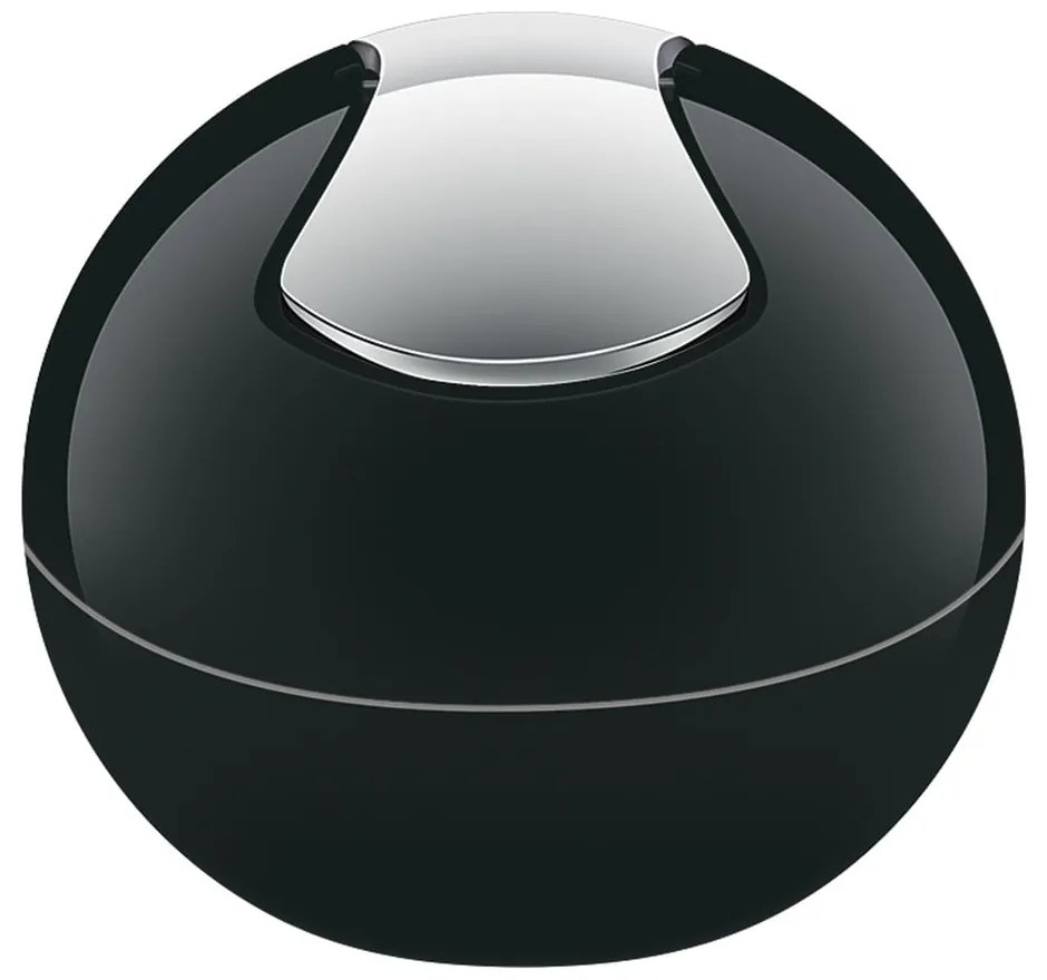 Čierny plastový odpadkový kôš 1 l Bowl – Spirella