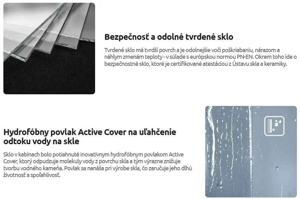Deante Jasmin, Walk-in posuvná sprchová zástena 900x1950 mm, 6mm číre sklo s ActiveCover, čierny profil, KTJ_N39R