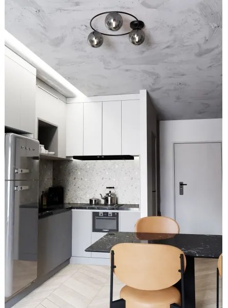 Stropné svietidlo SOPRA 3xE14/10W/230V čierna