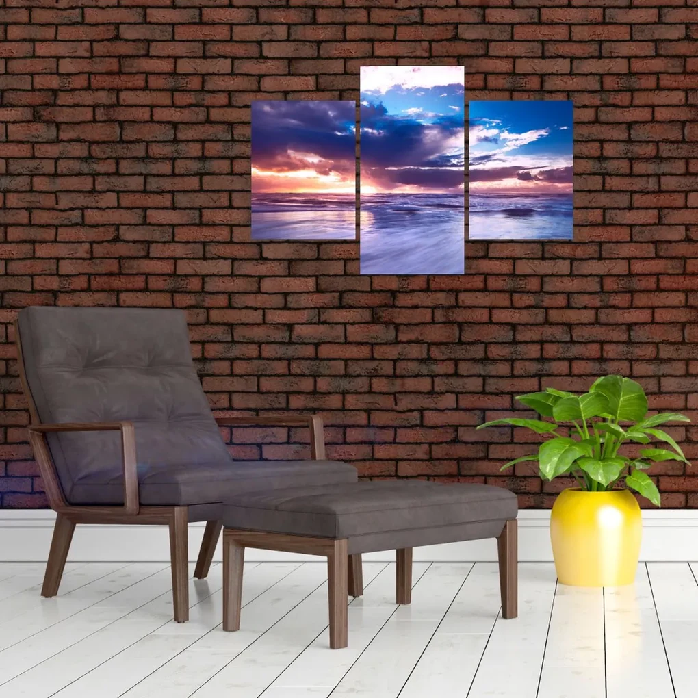 Obraz - Západ slnka pri mori (90x60 cm)
