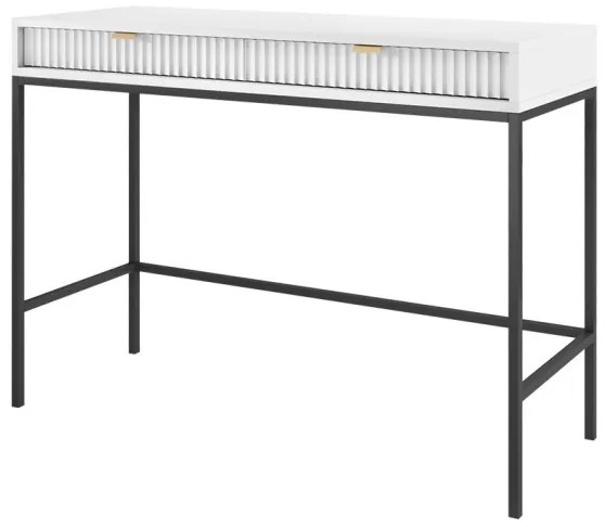 Odkladací stolík NOVA 77x104 cm biela/čierna