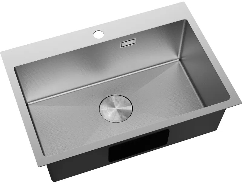 Mexen Solix, 1-komorový nerezový drez 650 x 450 mm, brúsena oceľ, vzor voština, 6403651000-01HC