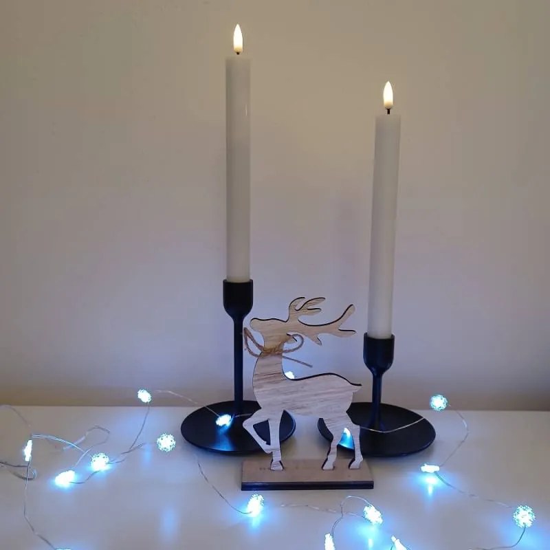 DECOLED Dekorace, jelen, 10,5 x 3,5 x 15,2 cm