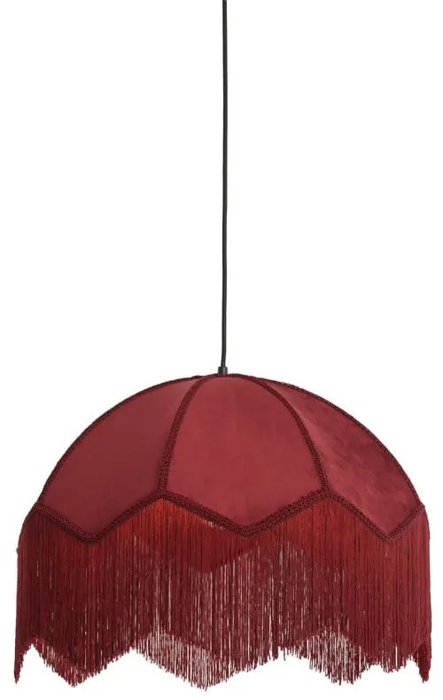 Vínové závesné svietidlo s textilným tienidlom ø 60 cm Malacia – Light &amp; Living