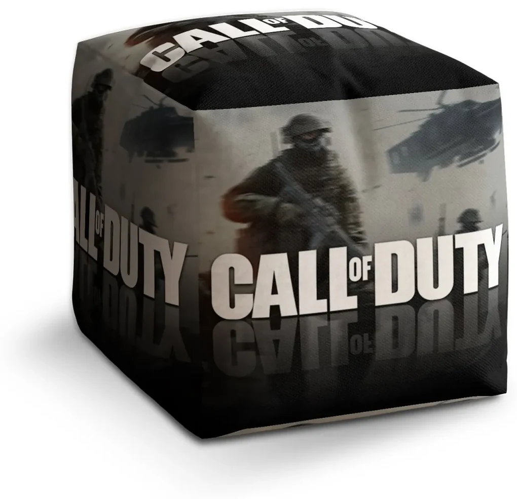 Sablio Taburet Cube Call of Duty Vrtuľník: 40x40x40 cm