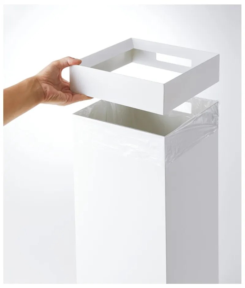 Biely kovový odpadkový kôš 27 l Tall – YAMAZAKI