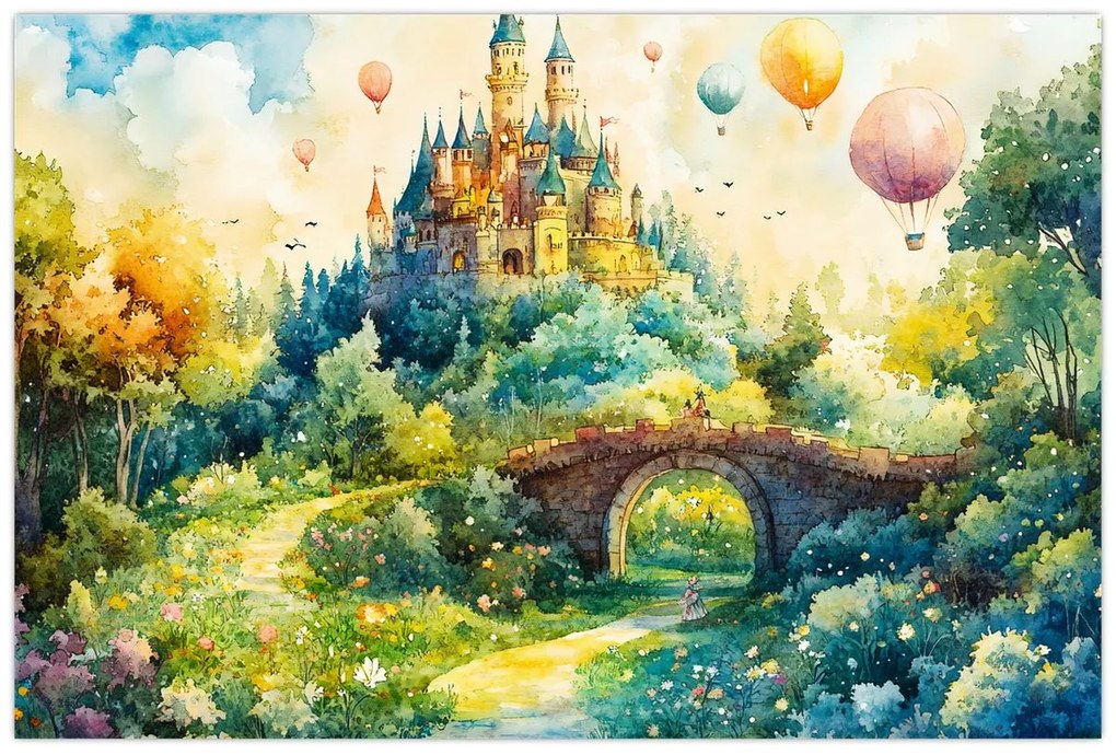 Obraz - Rozprávkový zámok (90x60 cm)