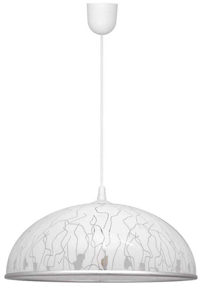 Helam Luster na lanku CIRCLE 1xE27/15W/230V biela HE1007