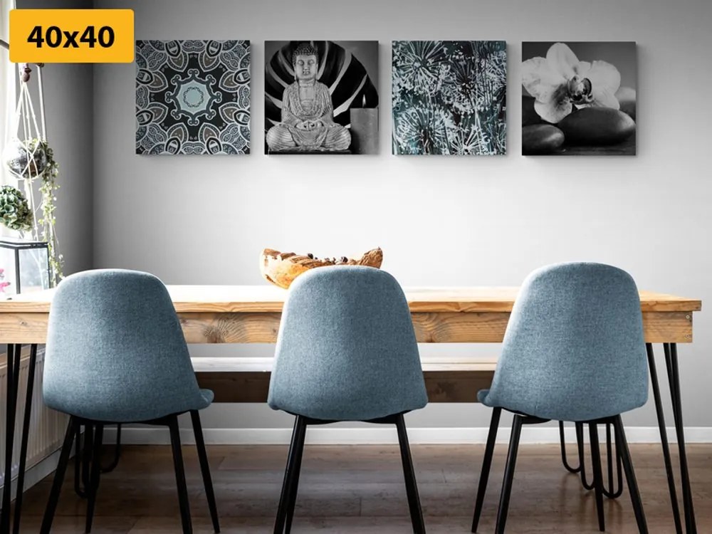 Set obrazov kompozícia Feng Shui prvkov