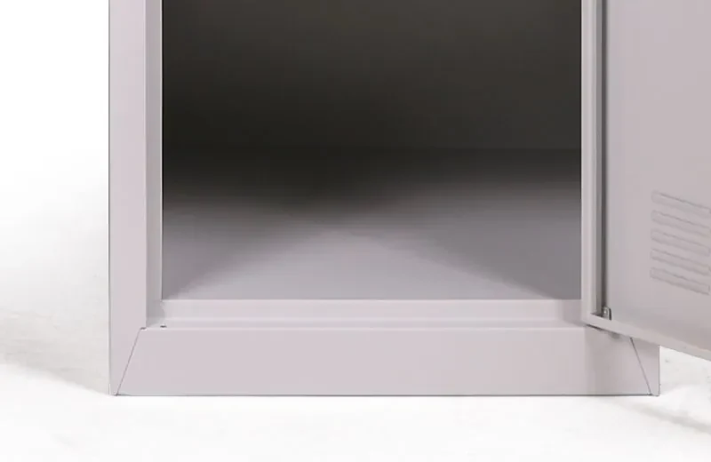 Šatníková skrinka s úložnými boxami, 5 boxov, 1800 x 380 x 450 mm, cylindrický zámok, sivá/sivá