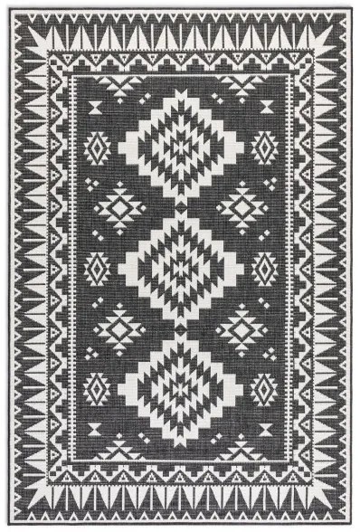 Obojstranný koberec Elle Decoration GEMINI Dynamic čierny