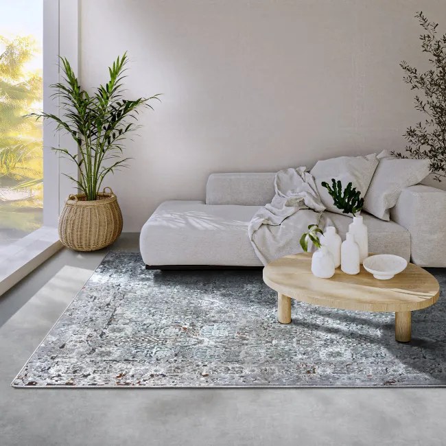Koberec Villeroy & Boch Kollektion 1809 Helen svetlosivý / viacfarebný